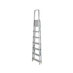 Werner 7 Tread Stepladder with High Handrail Aluminium 7400718L