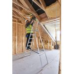 Werner 8 Tread Stepladder with High Handrail Aluminium 7400818L