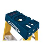 Werner 6 Tread Fibreglass Swingback Stepladder Yellow/Black 7160618