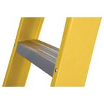 Werner 6 Tread Fibreglass Swingback Stepladder Yellow/Black 7160618