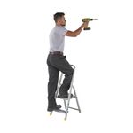 Werner 2 Tread Stepladder with High Handrail Aluminium 7400218L