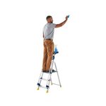 Werner Workstation 3 Tread Stepladder Twin Handrails Blue 7050318L