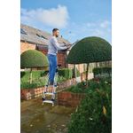 Werner Workstation 3 Tread Stepladder Twin Handrails Blue 7050318L