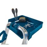 Werner Workstation 3 Tread Stepladder Twin Handrails Blue 7050318L