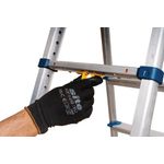 Werner AdjustaStep PRO 4 Tread Stepladder Blue 75076