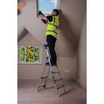 Werner AdjustaStep PRO 4 Tread Stepladder Blue 75076