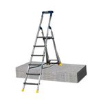 Werner AdjustaStep PRO 6 Tread Stepladder Blue 75077