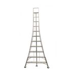 Werner Adjustable 9 Tread Tripod Ladder with High Handrail 92509