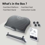 Kensington SoleSaver Footrest Height Adjustable Black 56152