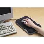 Kensington Height Adjustable Gel Mouse Mat Black 57711