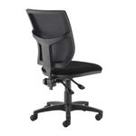 Altino mesh back PCB operator chair with no arms - black