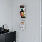 Alba Wall Mounted 7 Pocket Literature Holder A4 Chrome DD7M