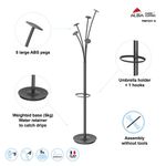 Alba Festival Coat Stand 350x350x1870mm Black PMFESTN