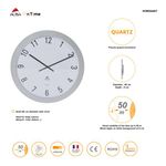 Alba Giant Wall Clock60cm ABS Glass/Grey Metal HORGIANT