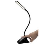 Alba LED Wireless Desk Lamp with Desk Top Clamp Black LEDCLIP N
