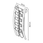 Alba Wall Display Unit 5 Compartments Natural Wood Frame White Compartments DDEXPOWALL BC