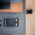 Alba Desktop Tray Black/Walnut ODTRAY W