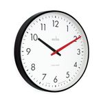 Acctim Riley Office Wall Clock Black 30cm 22573