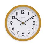 Acctim Elstow Small Office Wall Clock Yellow 20cm 22841