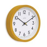 Acctim Elstow Small Office Wall Clock Yellow 20cm 22841