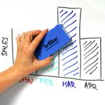 Artline Smiley Whiteboard Eraser Assorted (Pack of 4) ERTmm4A