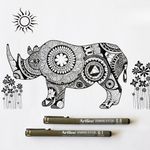 Artline Calligraphy Pen Set Assorted Width Black (Pack of 4) EK-240W4