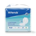 Attends Contours Sanitary Pads Size 9 Regular (Pack of 2)8 201312