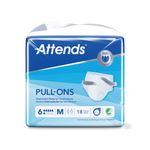 Attends Pull-Ons Incontinence Pants Size 6M x4 Pack of 18 36841