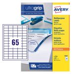 Avery Ultragrip Multipurpose Labels 38.1x21.2mm 65 Per Sheet White (Pack of 6500) 3666