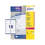 Avery Ultragrip Laser Labels 99.1x33.9mm White (Pack of 8000) L7162-500