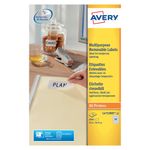 Avery Removable Labels 80 Per Sheet White (Pack of 2000) L4732REV-25