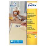 Avery Removable Labels 12 Per Sheet White (Pack of 300) L4743REV-25