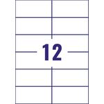 Avery Removable Labels 12 Per Sheet White (Pack of 300) L4743REV-25