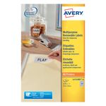 Avery Laser Mini Labels 25.4x10mm 189 per sheet White (Pack of 4725) L4731REV-25