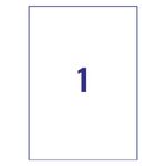 Avery Ultra Resistant Labels 210x297mm (Pack of 20) B4775-20