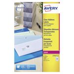 Avery Laser Mini Labels 22x12mm 48 Per Sheet Clear (Pack of 1200) L7553-25