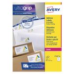 Avery Ultragrip Laser Parcel Labels 99.1x67.7mm 8 Per Sheet White (Pack of 320) L7165-40