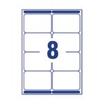 Avery Ultragrip Laser Parcel Labels 99.1x67.7mm 8 Per Sheet White (Pack of 320) L7165-40