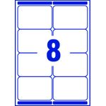 Avery Ultragrip Laser Parcel Labels 99.1x67.7mm 8 Per Sheet White (Pack of 320) L7165-40