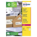 Avery Laser Labels Recycled 14 Per Sheet Wht (Pack of 1400) LR7163-100