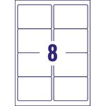 Avery Laser Labels Recycled 8 Per Sheet White (Pack of 800) LR7165-100
