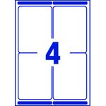 Avery Ultragrip Laser Parcel Labels 139x99.1mm 4 Per Sheet White (Pack of 1000) L7169-250