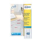 Avery Inkjet Mini Labels 45.7x25.4mm 40 Per Sheet White (Pack of 1000) J8654-25