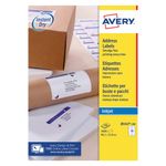 Avery Inkjet Address Labels QuickDRY 99.1x33.9mm 16 Per Sheet White (Pack of 1600) J8162-100