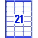 Avery Ultragrip Laser Address Labels QuickPEEL 63.5x38.1mm 21 Per Sheet Wht (Pack of 2100) L7160-100