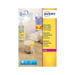 Avery Laser Label 99.1x38.1mm Neon Yellow (Pack of 350) L7263-25