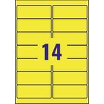 Avery Laser Label 99.1x38.1mm Neon Yellow (Pack of 350) L7263-25