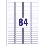 Avery Laser Labels 46x11.11mm 84 Per Sheet White (Pack of 2100)L7656-25