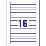 Avery Video Spine Label 145x17mm 16 Per Sheet White (Pack of 400) L7674-25