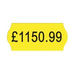 Avery Dennison Single-Line Price Marking Label Yellow 12x26mm (Pack of 15000) YR1226